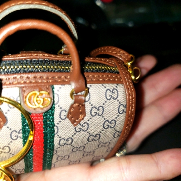 Gucci Vintage Supreme Web Monogram Boston Bag Pre-Owned Condition With Freebies. - Picture 2 of 16